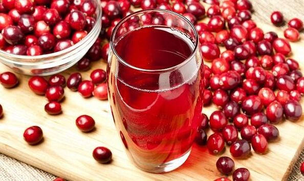 succo di mirtillo rosso per parassiti